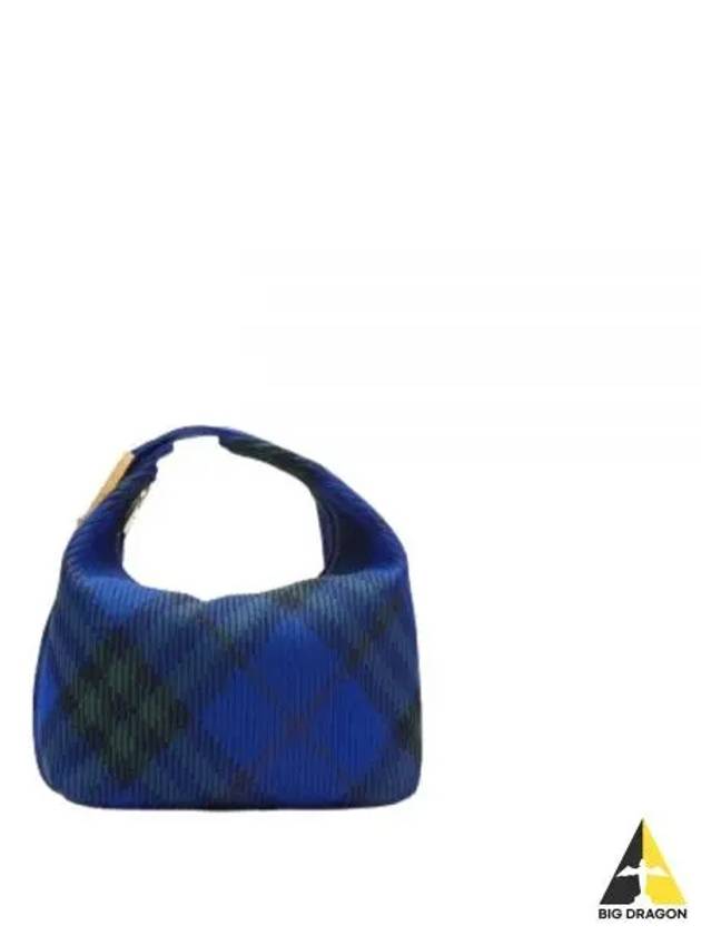 Peg Medium Check Pattern Duffel Bag Blue - BURBERRY - BALAAN 2