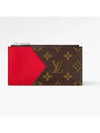 Monogram Macassar Coin Card Wallet Red - LOUIS VUITTON - BALAAN 1