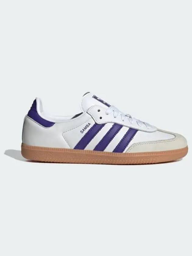 Samba OG Leather Low Top Sneakers Purple Cloud White - ADIDAS - BALAAN 2