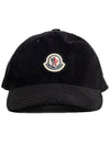 23SS Logo Corduroy Baseball Cap 3B000 16 596E3 999 - MONCLER - BALAAN 3