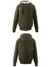 Bunny Fur Zip-Up Hoodie Olive - MOOSE KNUCKLES - BALAAN 7