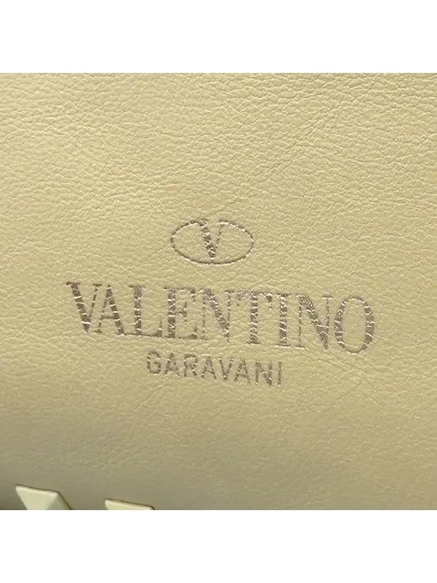 EWB00147 Yellow Garavani Large Rockstud Clutch Bag - VALENTINO - BALAAN 5