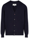 Cashmere Back Stitch Cardigan Navy - MAISON MARGIELA - BALAAN 2