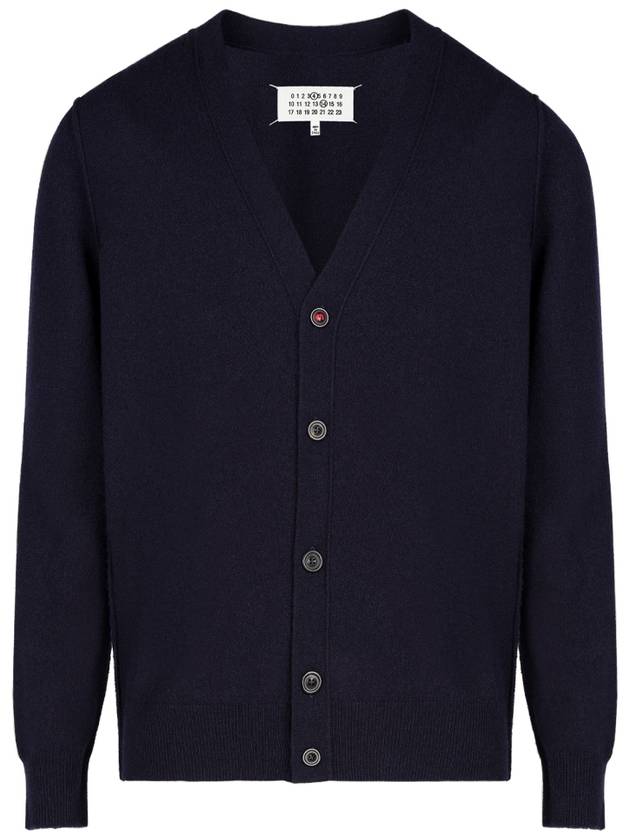 Cashmere Back Stitch Cardigan Navy - MAISON MARGIELA - BALAAN 2