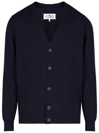 Cashmere Back Stitch Cardigan Navy - MAISON MARGIELA - BALAAN 2