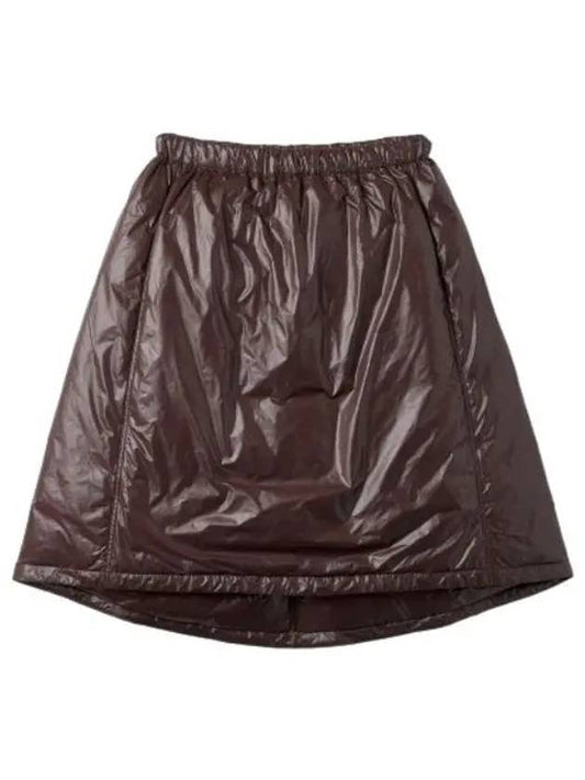 Down Padded Skirt Brown Women s - JIL SANDER - BALAAN 1