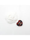 CC Tweed Heart Brooch Red AB9496 - CHANEL - BALAAN 4