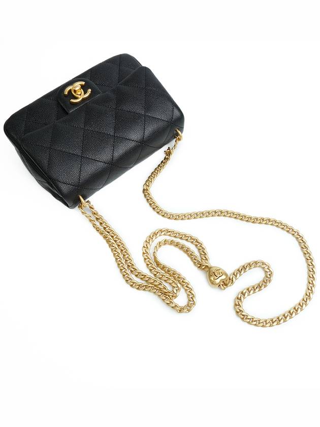 Calfskin Mini Flap Shoulder Bag Black - CHANEL - BALAAN 7