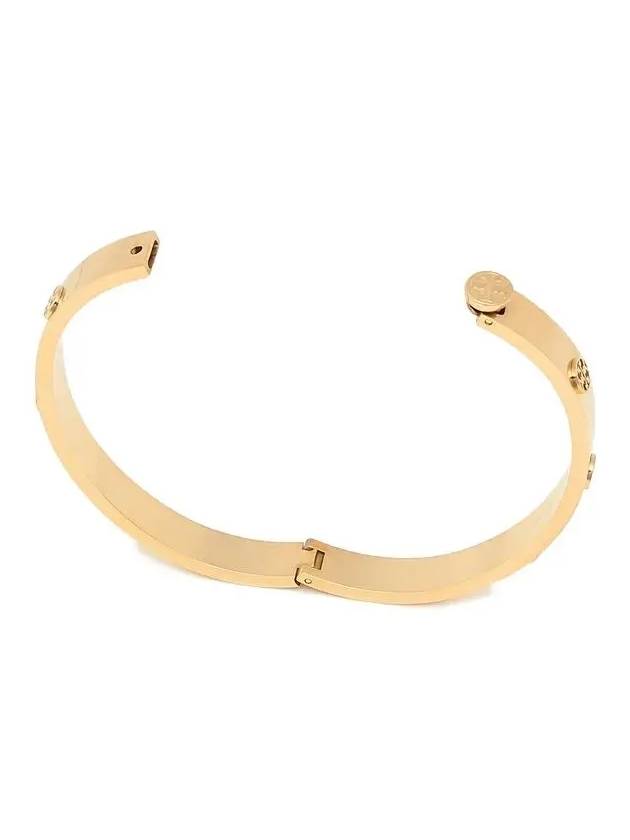 Miller Hinged Stud Bangle Bracelet Gold - TORY BURCH - BALAAN 4