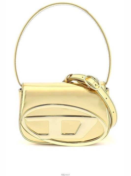 1DR Mirrored Leather Shoulder Bag Gold - DIESEL - BALAAN 2