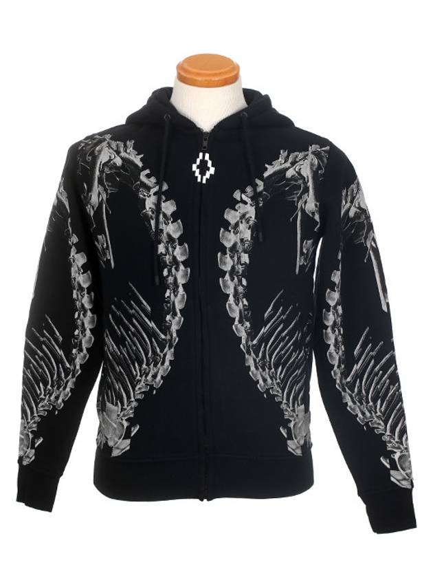 CMBB019 F1600 2077 1008 BOVE HOOD BLACK - MARCELO BURLON - BALAAN 2