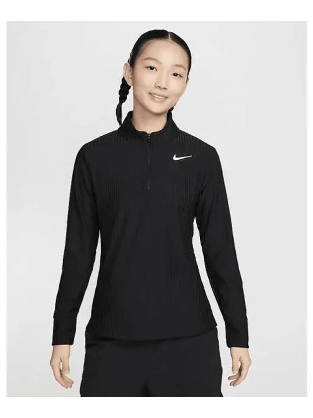 Tour Women s Dry Fit ADV Quarter Zip Golf Top Black White FD5628 010 720056 - NIKE - BALAAN 1