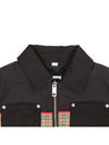 Kids Check Panel Harrington Zip up Jacket Black 8053690 12 14A Adults can wear - BURBERRY - BALAAN 5