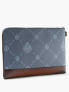 Gino Gino Venezia leather crest print clutch bag - BERLUTI - BALAAN 3