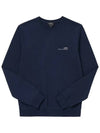 Item Logo Cotton Sweatshirt Navy - A.P.C. - BALAAN 5