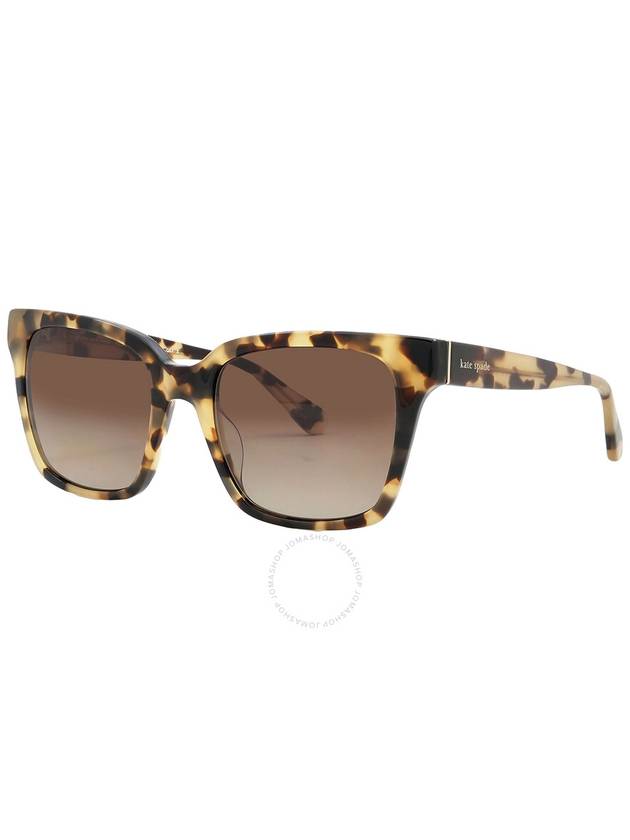 Kate Spade Brown Gradient Polarized Square Ladies Sunglasses HARLOW/G/S 0SX7LA 55 - KATE SPADE - BALAAN 3