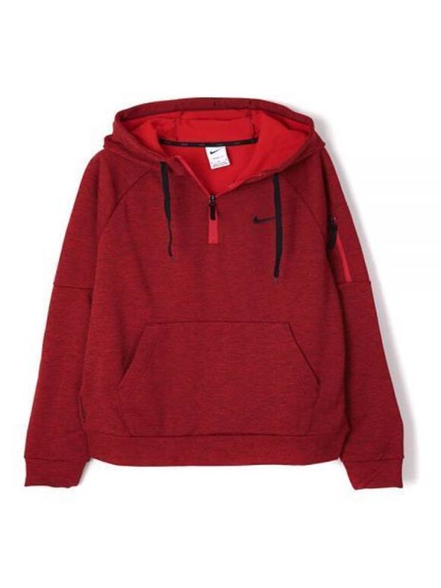 Golf Therma-Fit Fitness 1/4 Zip Hoodie Red - NIKE - BALAAN 2