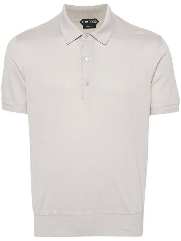 Fine Knit Polo Shirt KPS004YMC005S23 - TOM FORD - BALAAN 1