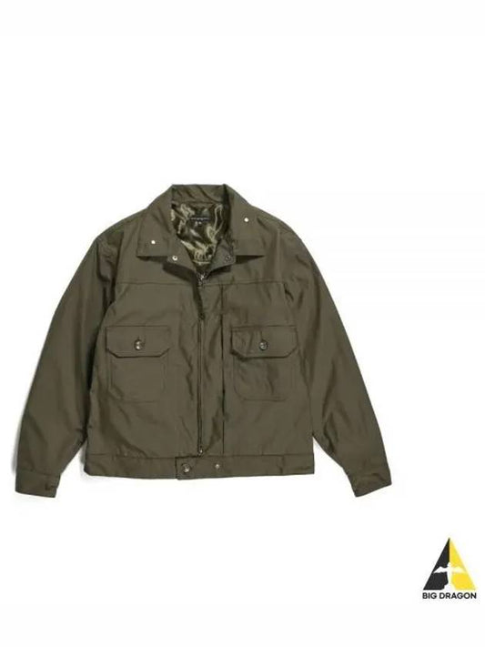 Trucker Jacket Olive CP Weather Poplin 23F1D007 NQ184 EU001 - ENGINEERED GARMENTS - BALAAN 1