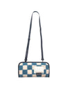 3 Way Boucle Checkboard Mini Bag Blue - DON’T ASK MY PLAN - BALAAN 2