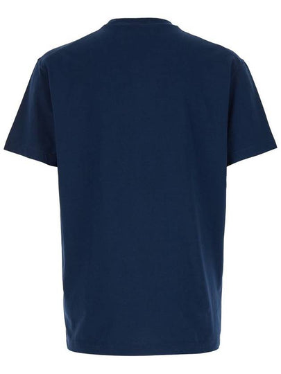 Blue Crewneck T-Shirt Witrh Screaming Maple In Cotton Man - DSQUARED2 - BALAAN 2