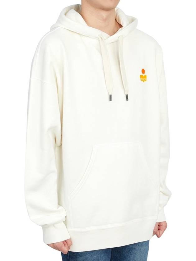 Malek Logo Hoodie White - ISABEL MARANT - BALAAN 4