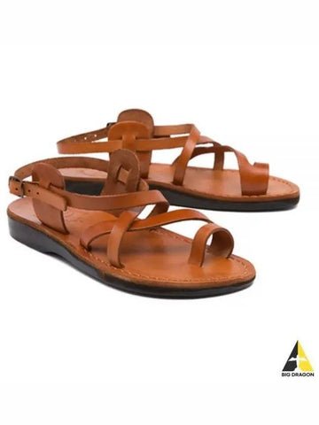 SANDALS NO 6 The Good Shepherd Buckle Honey - JERUSALEM - BALAAN 1