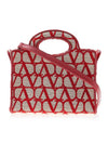 Toile Iconographe Le Troisieme Mini Tote Bag Red - VALENTINO - BALAAN 2