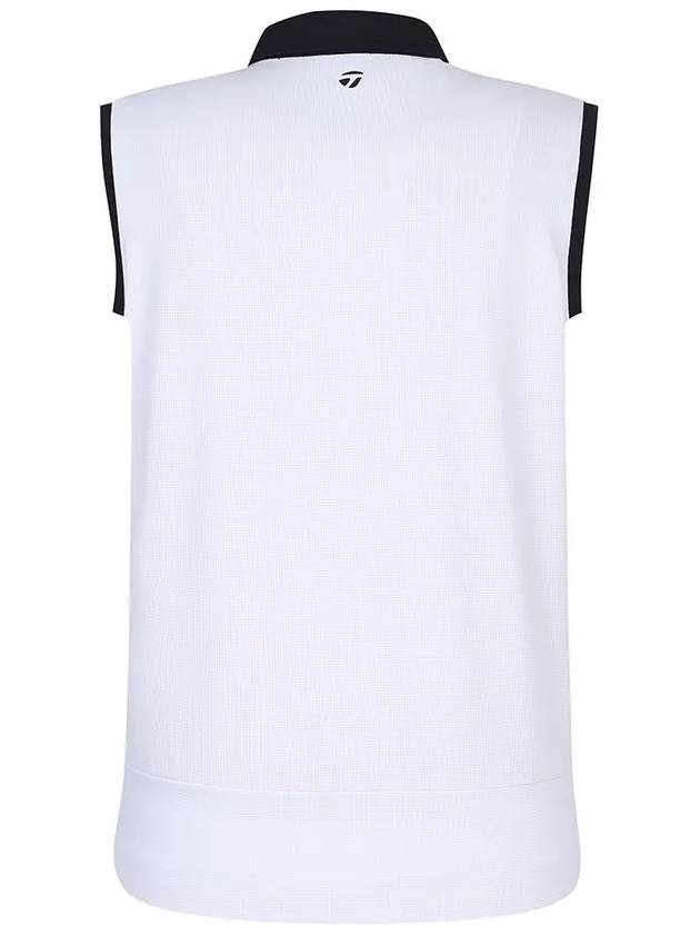 color combination collar sleeveless t-shirt TWTYM6162 100 - TAYLORMADE - BALAAN 3