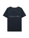 Men's Reverse Logo T-Shirt Navy Blue - SAINT LAURENT - 2