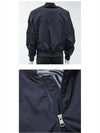 Men's Bharani Logo Patch Bomber Jacket Navy - MONCLER - BALAAN 6