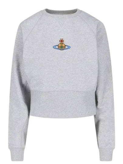 ORB Embroid Logo Sweatshirt Light Grey - VIVIENNE WESTWOOD - BALAAN 2