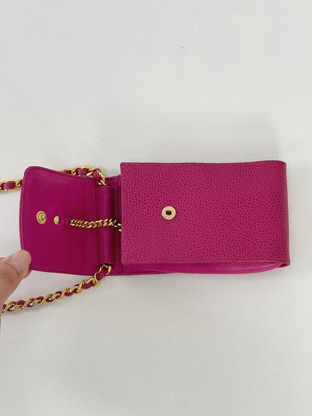 4th unit hot pink caviar long chain cross bag 3VCHB15699 - CHANEL - BALAAN 3