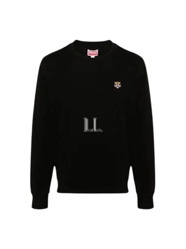 Lucky Tiger Embroidered Sweatshirt Black - KENZO - BALAAN 2