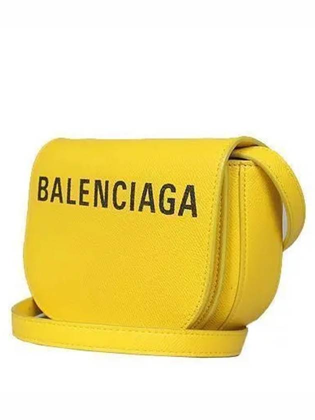 550639 Black Logo Yellow Leather Bill Day Mini Cross Bag - BALENCIAGA - BALAAN 2