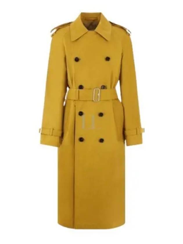 Gabardine Long Trench Coat Yellow - BURBERRY - BALAAN 2