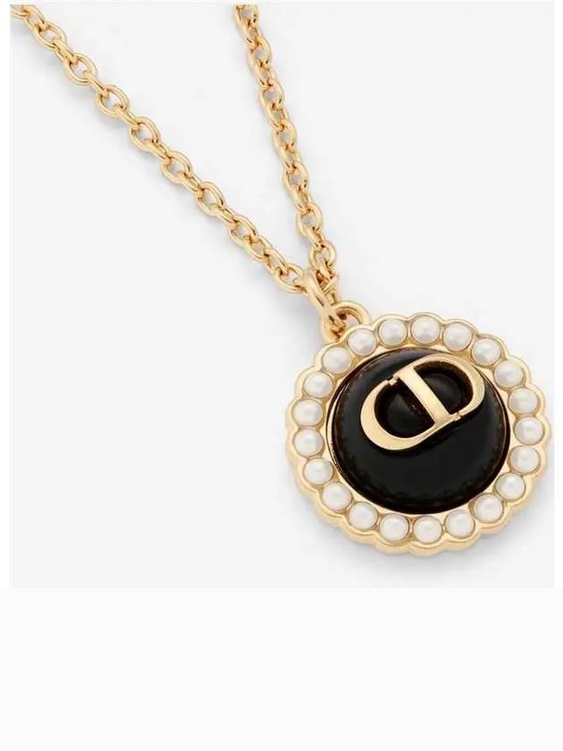 Petit CD Baroque Necklace Black Gold - DIOR - BALAAN 2