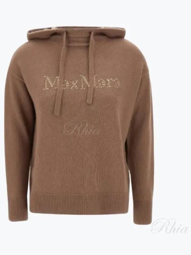 Gorizia wool cashmere hooded knit 2429366103600002 camel - S MAX MARA - BALAAN 1