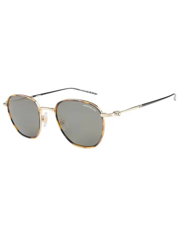 Eyewear Round Frame Sunglasses Brown - MONTBLANC - BALAAN.