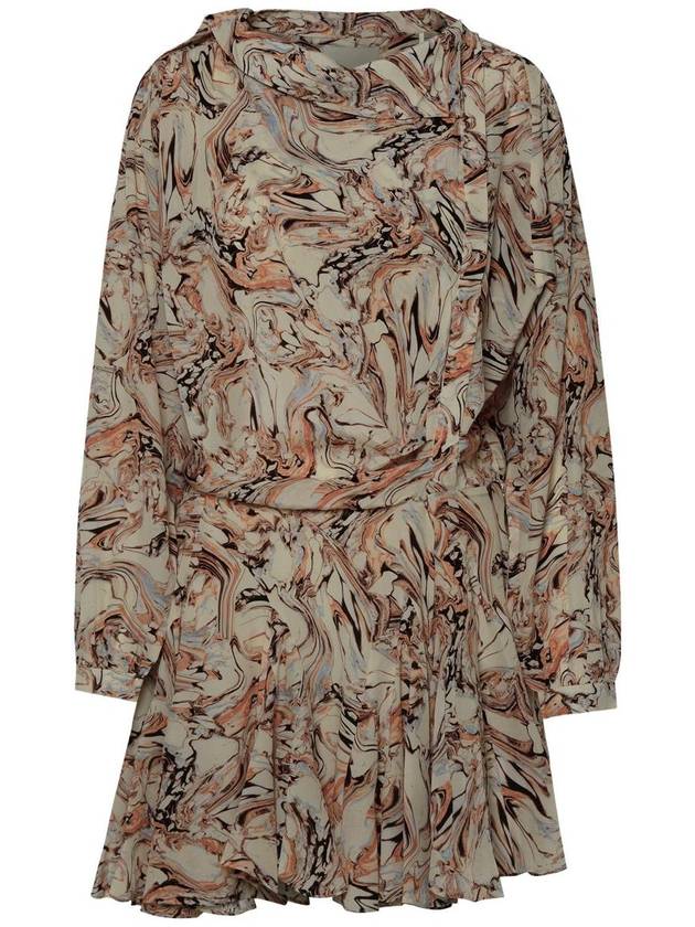 Isabel Marant 'Tharya' Beige Silk Dress - ISABEL MARANT - BALAAN 1