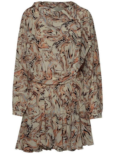 Isabel Marant 'Tharya' Beige Silk Dress - ISABEL MARANT - BALAAN 1