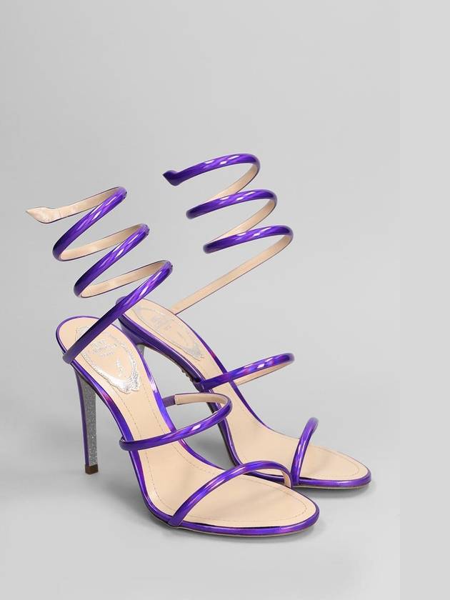 René Caovilla Cleo Metallic Sandals - RENE CAOVILLA - BALAAN 2