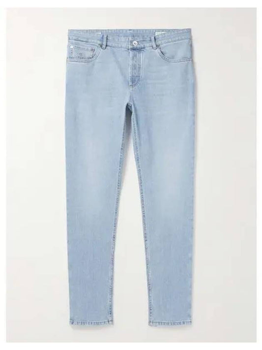 Men's 5 Pocket Slim Fit Jeans Light Blue - BRUNELLO CUCINELLI - BALAAN 2