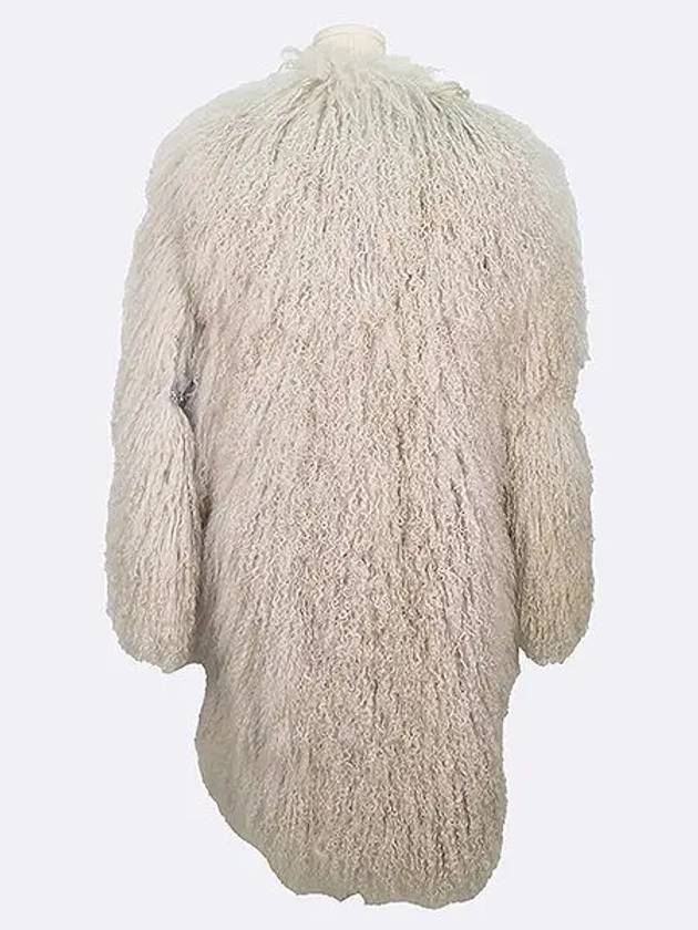 2143C101X Fleece Bead Point Fur Coat - MSGM - BALAAN 3