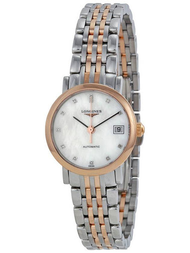 Longines Elegance Automatic Mother of Pearl Dial Ladies Watch L4.309.5.87.7 - LONGINES - BALAAN 1