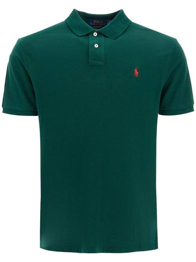 Men's Red Embroidered Logo Polo Shirt Green - POLO RALPH LAUREN - BALAAN 2