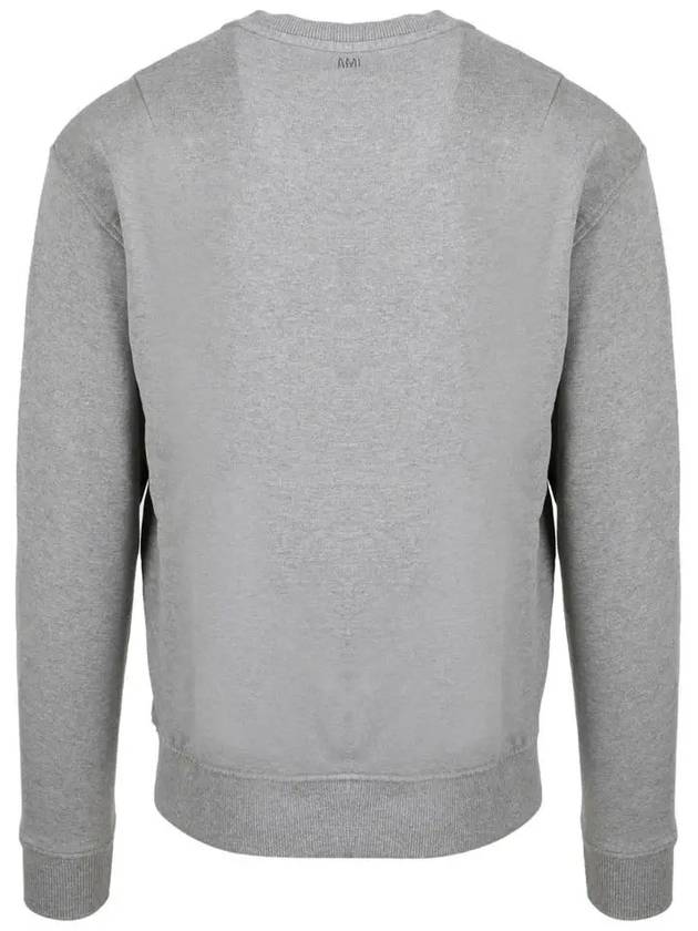 Men's Heart Logo Embroidered Sweatshirt Heather Gray - AMI - BALAAN 4