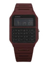 Data Bank Calculator Watch Red - CASIO - BALAAN 1