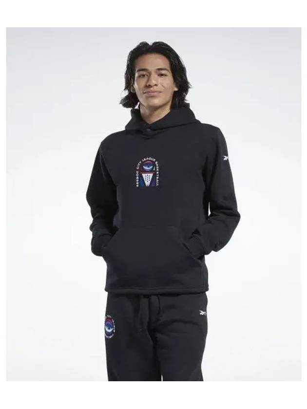 City League brushed hoodie black HK4453 - REEBOK - BALAAN 2