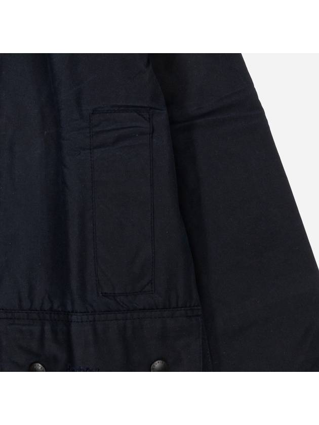 Men's Beaufort Wax Jacket Navy - BARBOUR - BALAAN 5